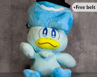 Quaxly Pokemon Plush Chalk Bag, Handmade Climbing Gear