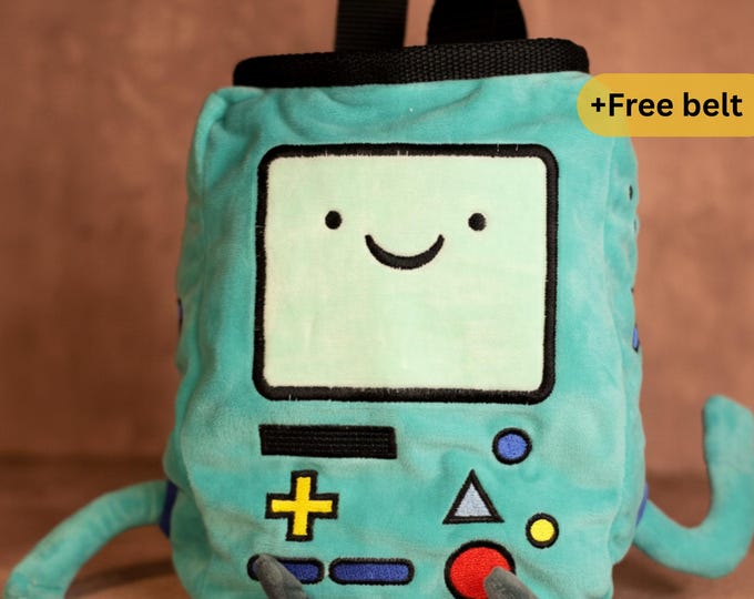 BMO Chalk Bag,Adventure Time Plush Rock Climbing Gear