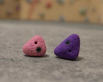 Climbing Hold Studs, Handmade Polymer Clay Earrings for Climbers