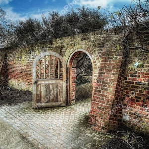 Valentine’s Park, Instant Download - Park Photography, Wall decor, Trees, Outdoors, Nature, Essex, London, Gate, Walled Garden