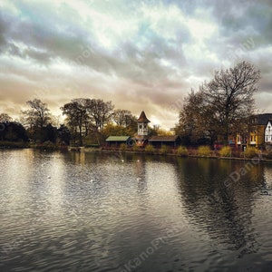 Boating Lake, Valentines Park, (Instant Download) Park Landschaft, Naturfotografie, Bäume, Outdoor, Natur, Essex, London 2022