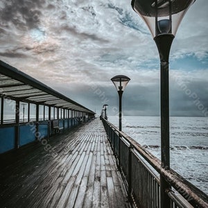 On Boscombe Pier (Instant Download) - British Seaside Photography, Seaside Wall Decor, Art Gifts, Pier