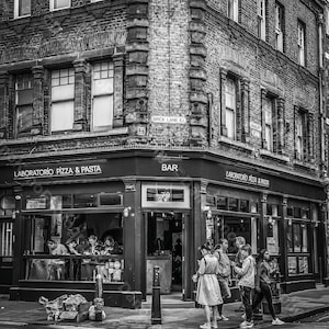 Brick Lane, East London (Instant Download) - Street Photography, Black and White, Home Decor, Wall Art, England