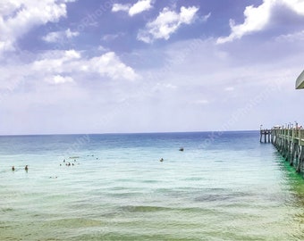 Dania Beach Pier, Florida (Instant Download) Beach photography, Home Decor, Wall Art