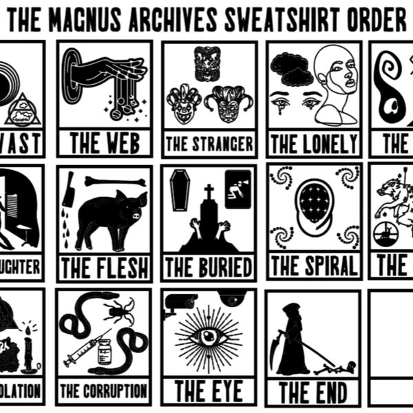 Magnus Archives Sweatshirt Order