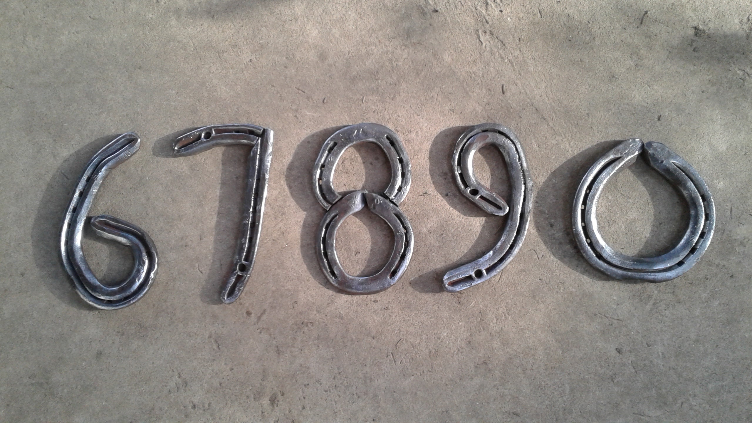 Horse Shoe House Number - Etsy