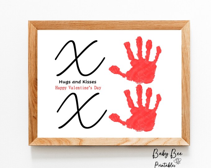 XO Handprint Art: Valentine's Day Craft (digital Download) - Etsy Canada