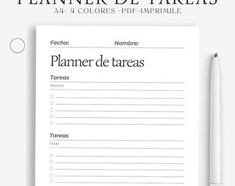 Printable Employee Task List: Assignment Sheet, Task Management, A4/A5/Letter/Half Page, PDF Instant Download