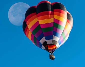 Globo aerostático / Arte mural con globo aerostático / Arte mural imprimible / Descarga digital / Decoración del hogar / Descarga instantánea / Impresión digital / Globo