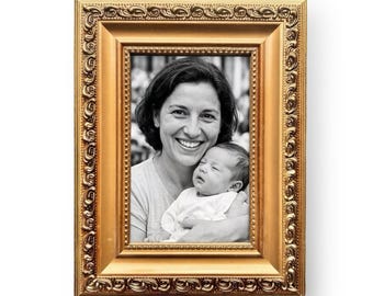 Gold Baroque Photo Frame: Vintage Ornate Picture Frame, 4x6"