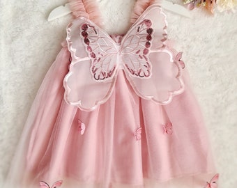 Baby Girl 1st Birthday Dress, Cake Smash Outfit, Girls Photoshoot, Baby Girl Party Dress, Fairy Dress