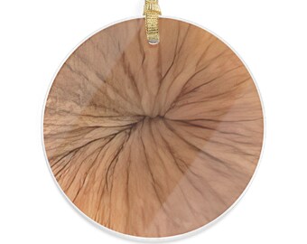 Acrylic Ornaments - Butthole Print Christmas Ornament - Happy Holidays Butthole Ornament - Gag Gift, Funny Acrylic Ornament, Unique