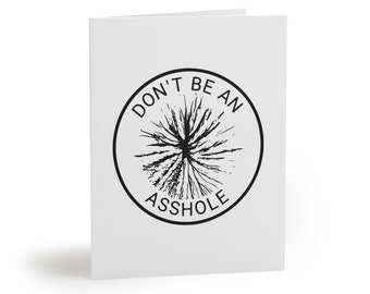 Unique Novelty Card - Your Butthole is Too Hairy Poem Greeting Card - Ideal for Adding Humor to any Event - Gag Gift
