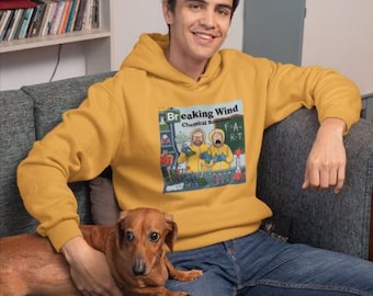 Breaking Wind Champion Hoodie, Funny Lab People Design, Chemistry Pun Sweatshirt, Geeky Science Jacket, Novelty Gift for Nerds