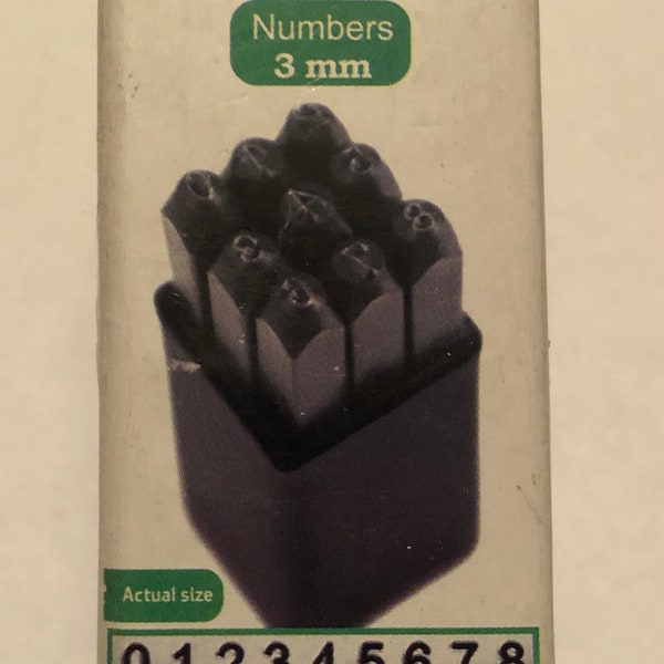 ImpressArt Economy Metal Stamp Set Numbers 3mm