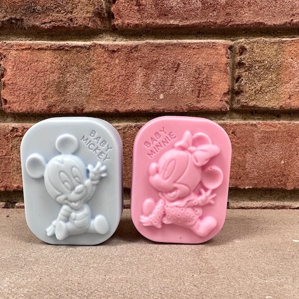 Mickey Or Minnie Baby Shower Favors, Mickey Mouse Baby Shower Favors, Minnie Mouse Baby Shower Favors, Baby Shower Soap Favors