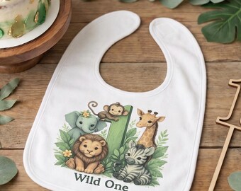 Wild One First Birthday Bib, Smash Cake Bib