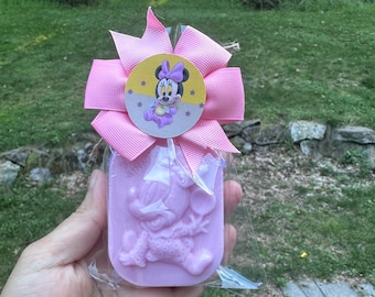 Minnie Mouse Baby Shower Soap Favors: Handmade Shea Butter Soaps