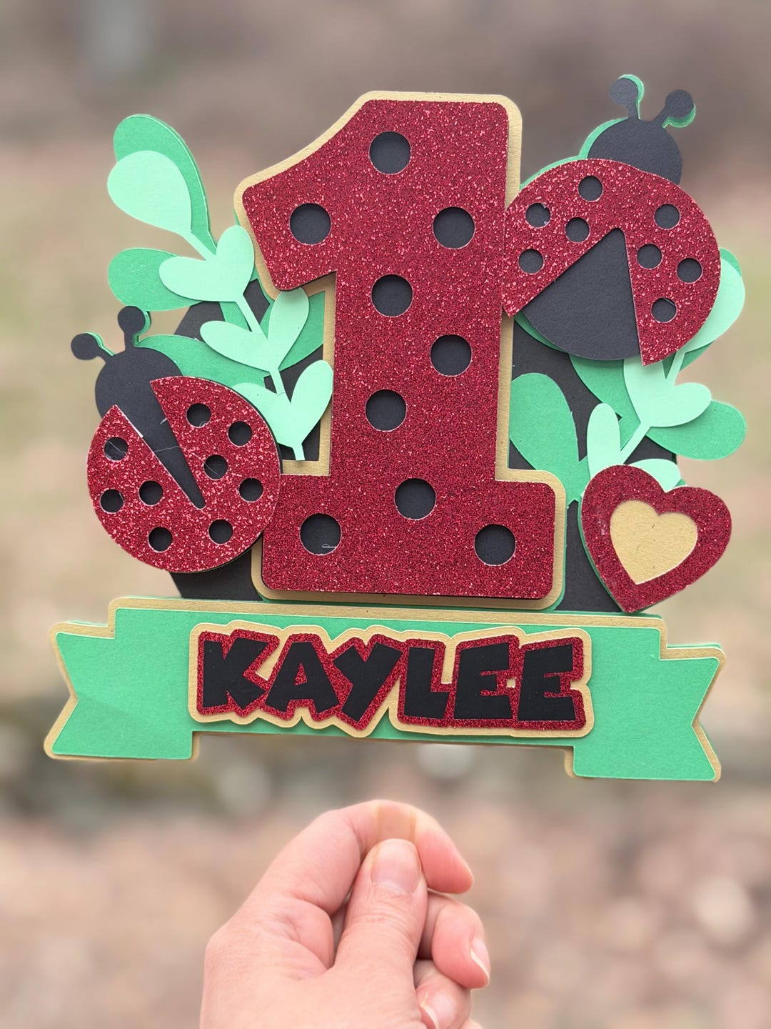 Topper Ladybug Ladybug Cake Topper: Ladybug Birthday - Etsy
