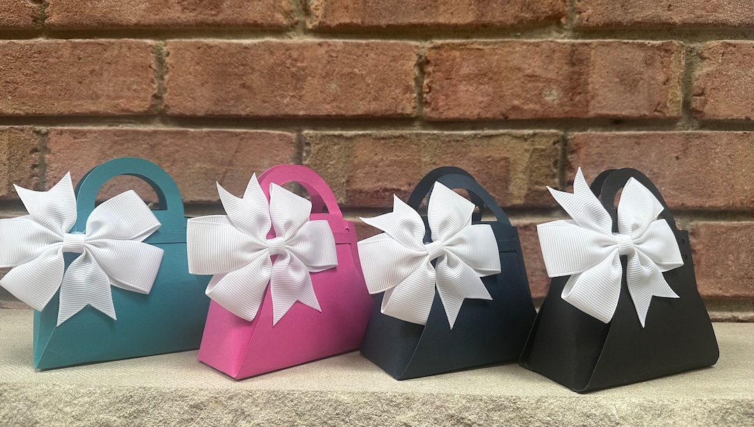 Purse Shaped Paper Bag/ Purse Favor Boxes/ Purses Favors/ Paper Purse