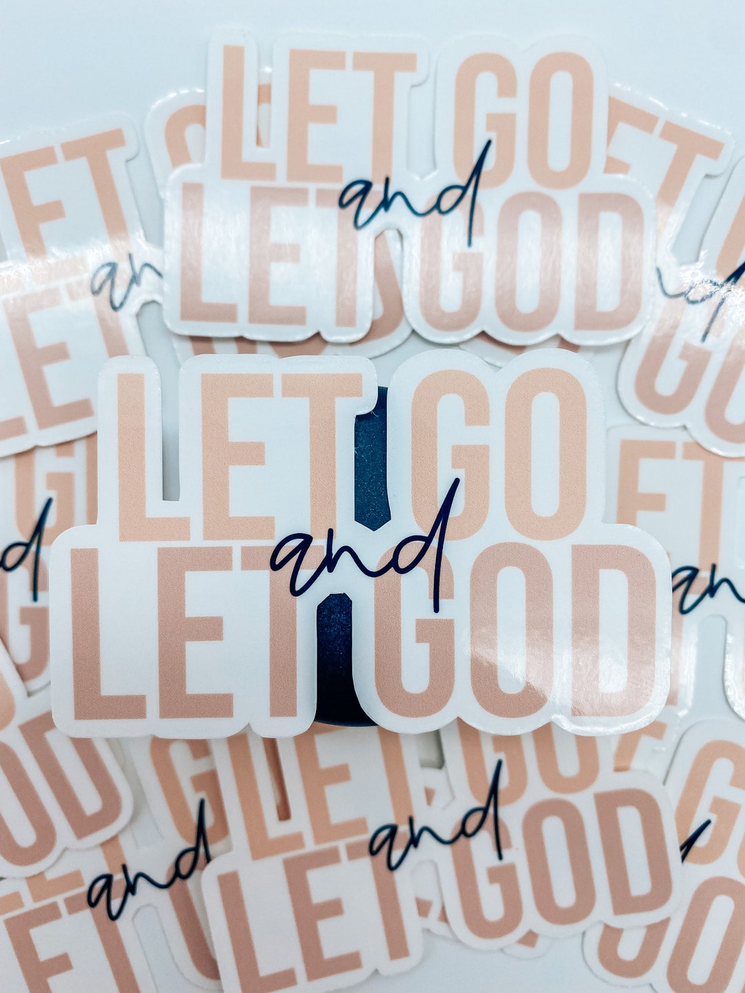 Let Go and Let God Sticker | Faith Sticker | Laptop Sticker | Water ...