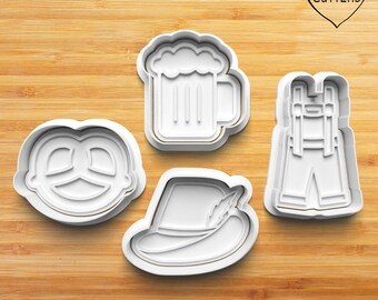Oktoberfest cookie cutter with stamp