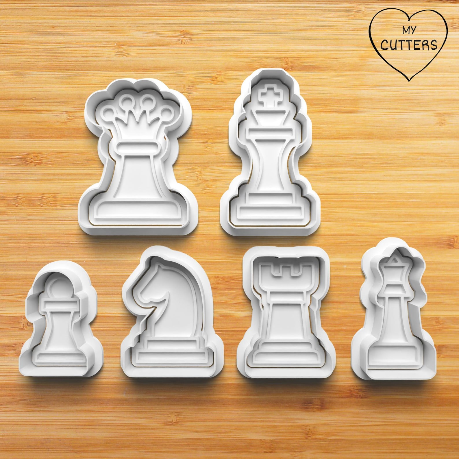 Chess Cookie Cutter With Stamp - Etsy