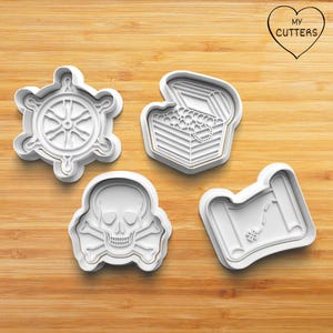 Piratenkoekjesvorm met stempel