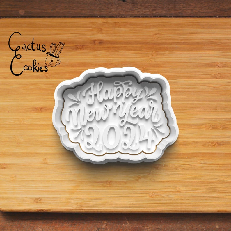 New Year 2024 Cookie Cutter Etsy