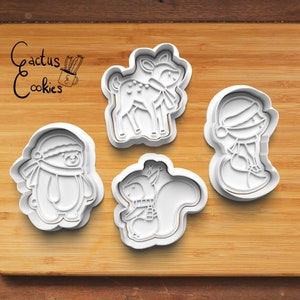 Winter Animals Cookie Cutter