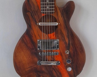 Handmade Reclaimed Wood Electric Guitar: Custom Build Service