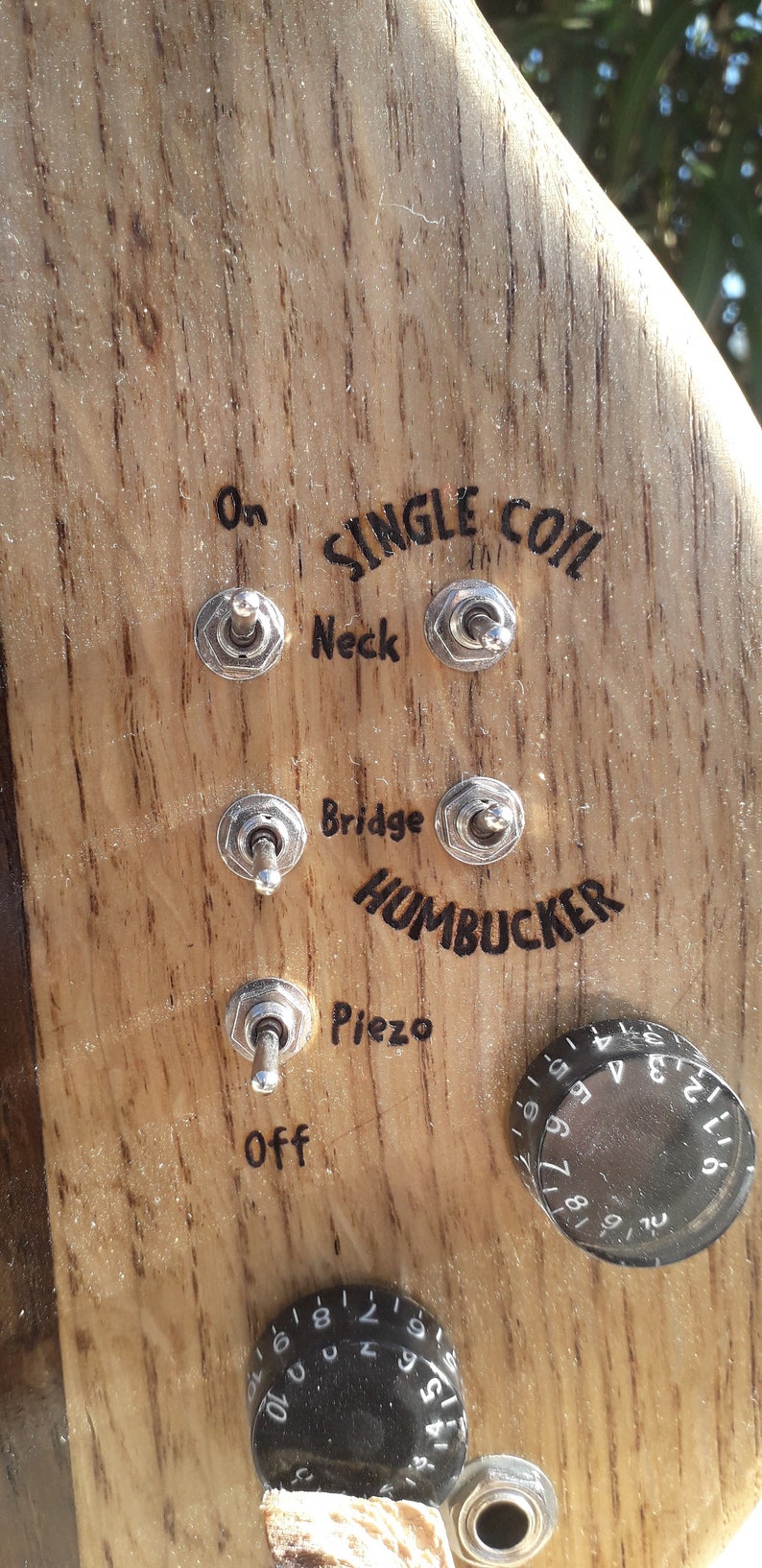 DRAGONFLY Handmade Oak Electric Guitar Hollowbodied Etsy