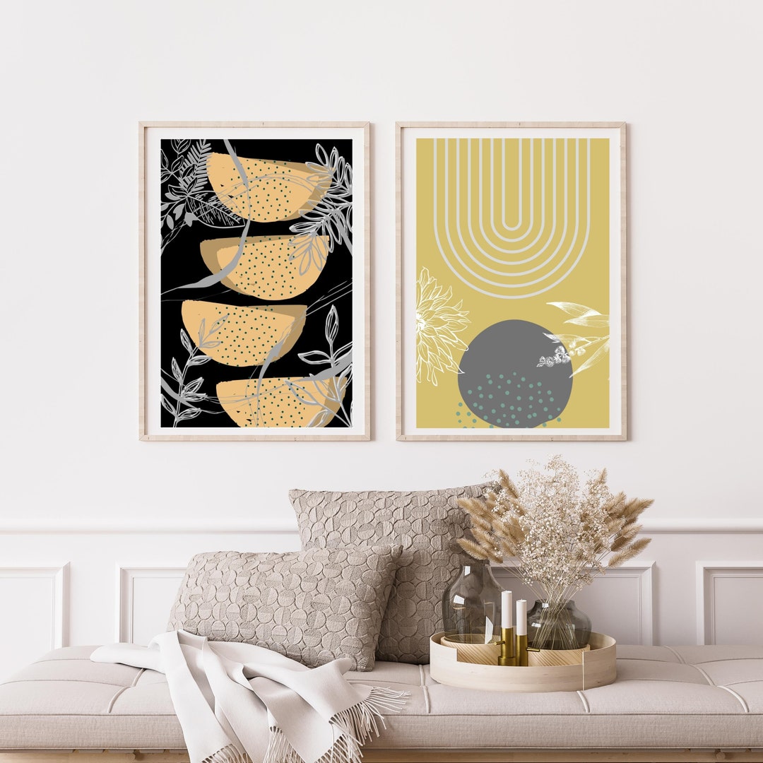 Geometric Digital Wall Art Print Modern Abstract Decor for - Etsy