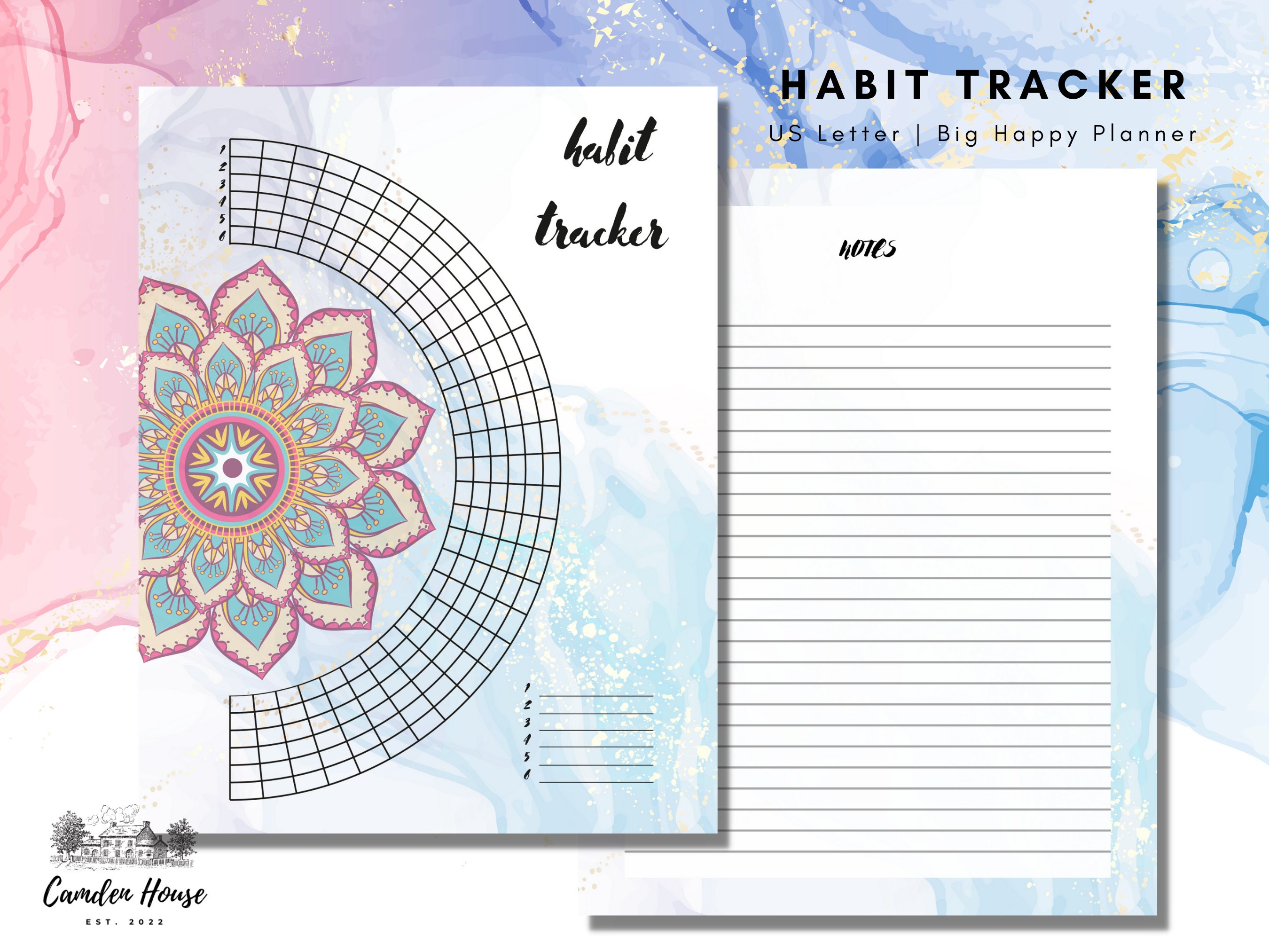 habit-tracker-planner-printable-mandala-circle-tracker-etsy-espa-a