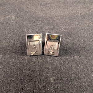 Vintage Silver Finish Cuff Links
