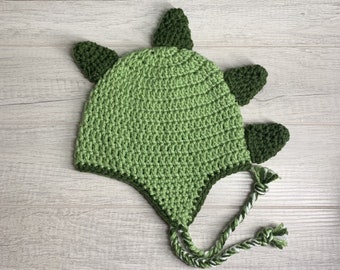 Handmade Crochet Dinosaur Hat