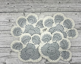 Crocheted Paw Coasters