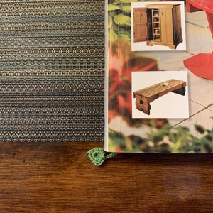 Crochet Flower Bookmark – Handmade Floral Bookmarker, Unique Gift for Readers, Book Lover Gift, Cute Yarn Bookmark with Leaf Accent image 9