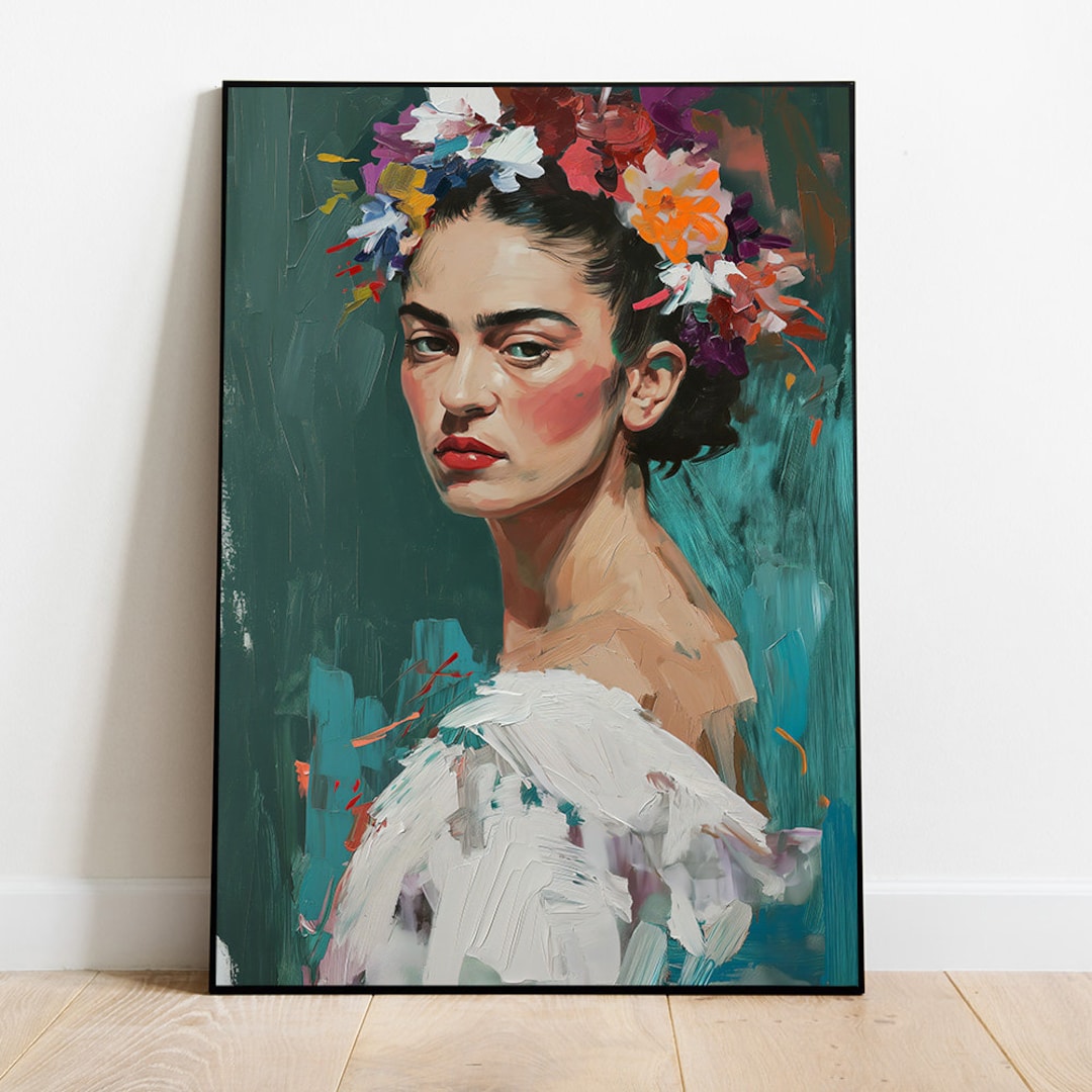 Frida Kahlo Portrait Print: Vintage Mexican Art (digital Download) - Etsy