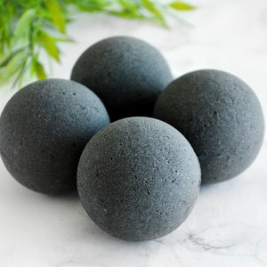 Dark Amber Rosewood Activated Charcoal Bath Bombs