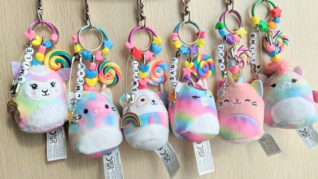 Squishmallow Pastel Keychain Squishville Pastel Llama Squish Etsy