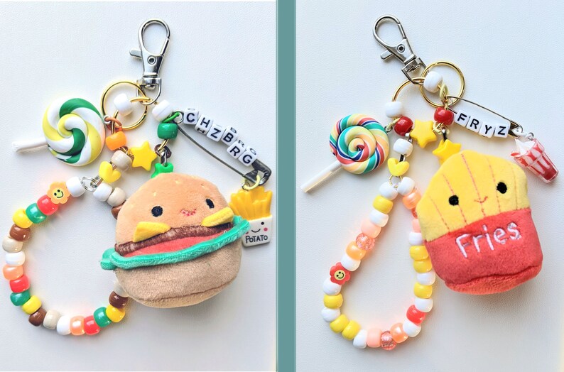 Squishmallow Food Squad Keychain Squishville Sweets Keychain Etsy