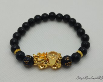 Pulsera De Cuentas Feng Shui Yao Plata Bi Xiu Kirin Encanto Pulsera De Cuentas Feng Shui Yao Plata Bi Xiu Kirin Encanto