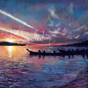 Sunset Canoe