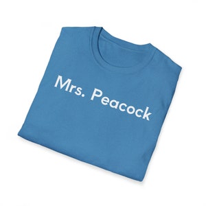 Mrs. Peacock, Clue, Unisex Softstyle T-Shirt