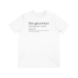 Camiseta unisex de mezcla triple Smugnorant