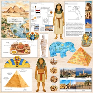 Ägypten Einheit Studium für Kinder | Praktische Geographie und Kultur