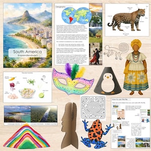 Südamerika-Einheitsstudie für Kinder | Praktische Geographie und Kultur