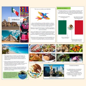 May include: A colorful illustration of the Mexican flag with a green, white, and red background. The flag features a golden eagle perched on a cactus with a snake in its beak. The eagle is facing left and the cactus is growing from a rock. The flag is surrounded by a white border.