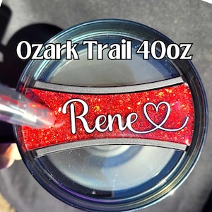 Glitter Ozark Nameplate, Glitter Topper, Glitter Nameplate, Glitter Tumbler Topper, Tumbler Topper, Topper for Tumbler, Gift For Her, Gift